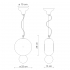 BUMBUM CERAMICZNA LAMPA WISZĄCA     C2751 FERROLUCE
